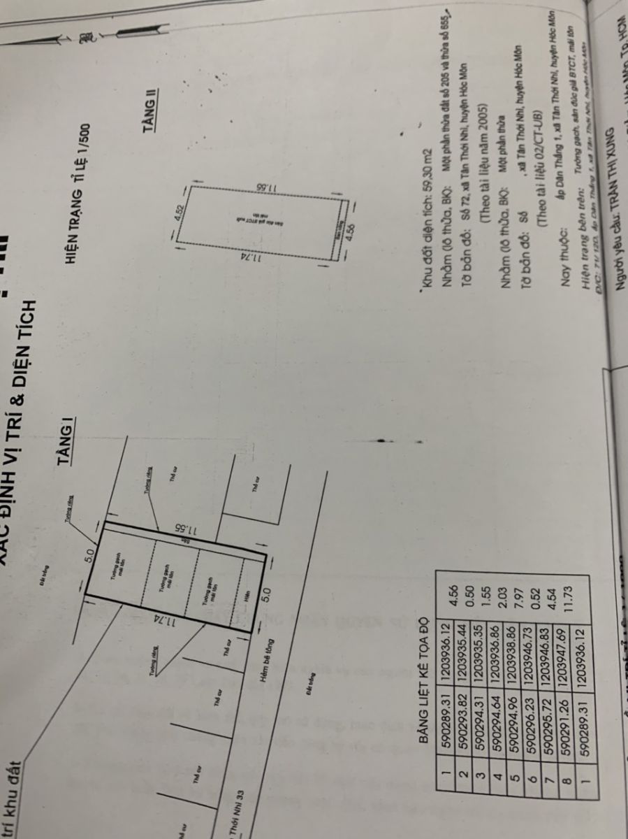 Bán nhà SHC hơn 60m2 giá 1 tỉ 400 triệu đường Tân Thới Nhì 33, ấp Dân Thắng 1