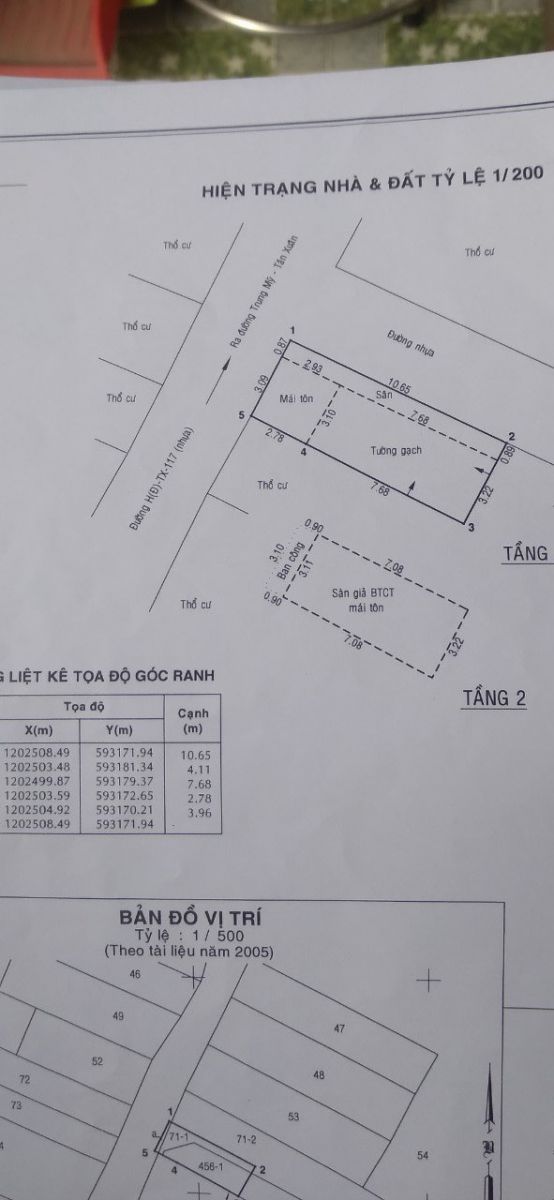 Bán nhà SHC mặt hẻm lớn xã Trung Chánh Hóc Môn giá 1 tỉ 750 triệu